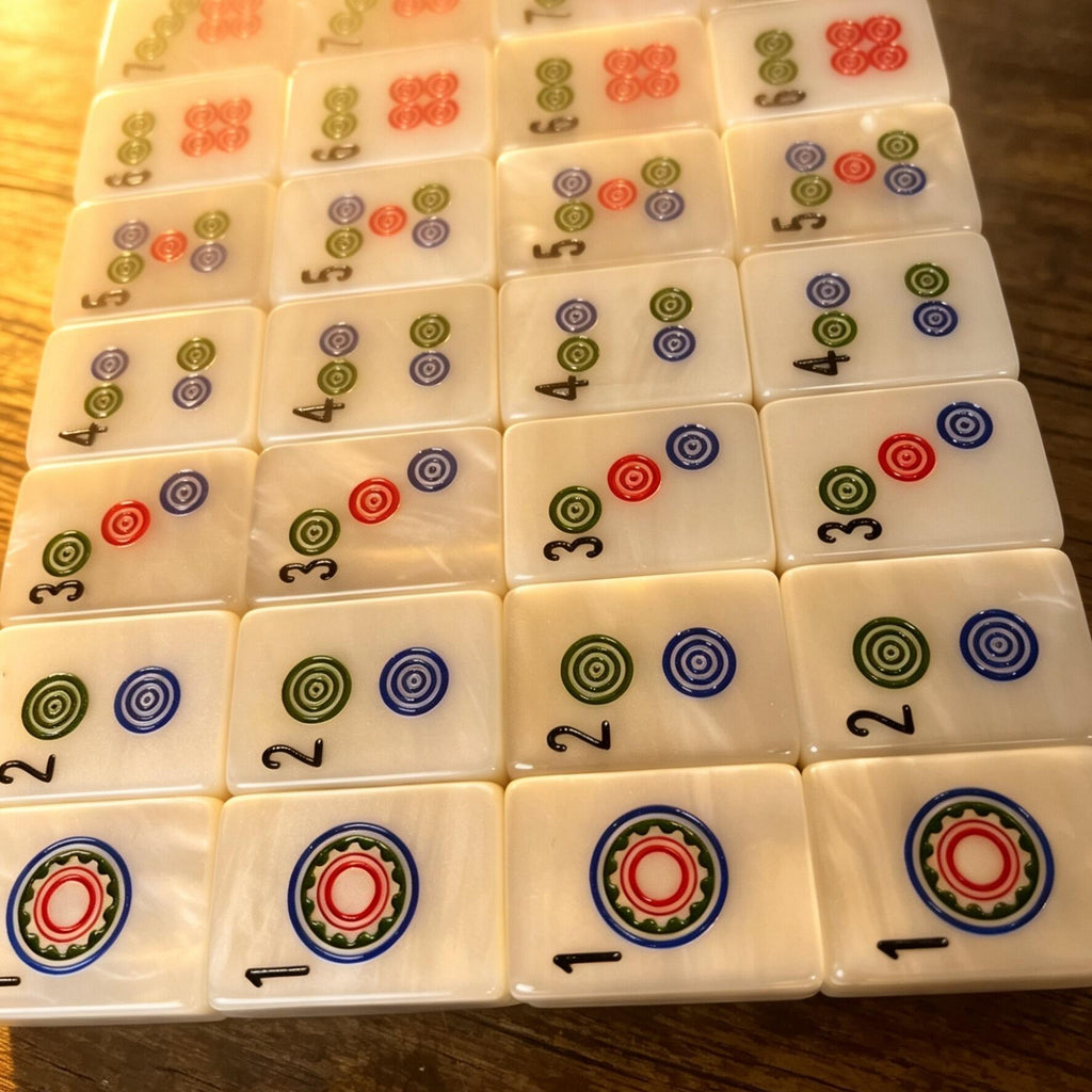 JadeVerse Mahjong Tiles - wind tiles with custom folding fan engravings
