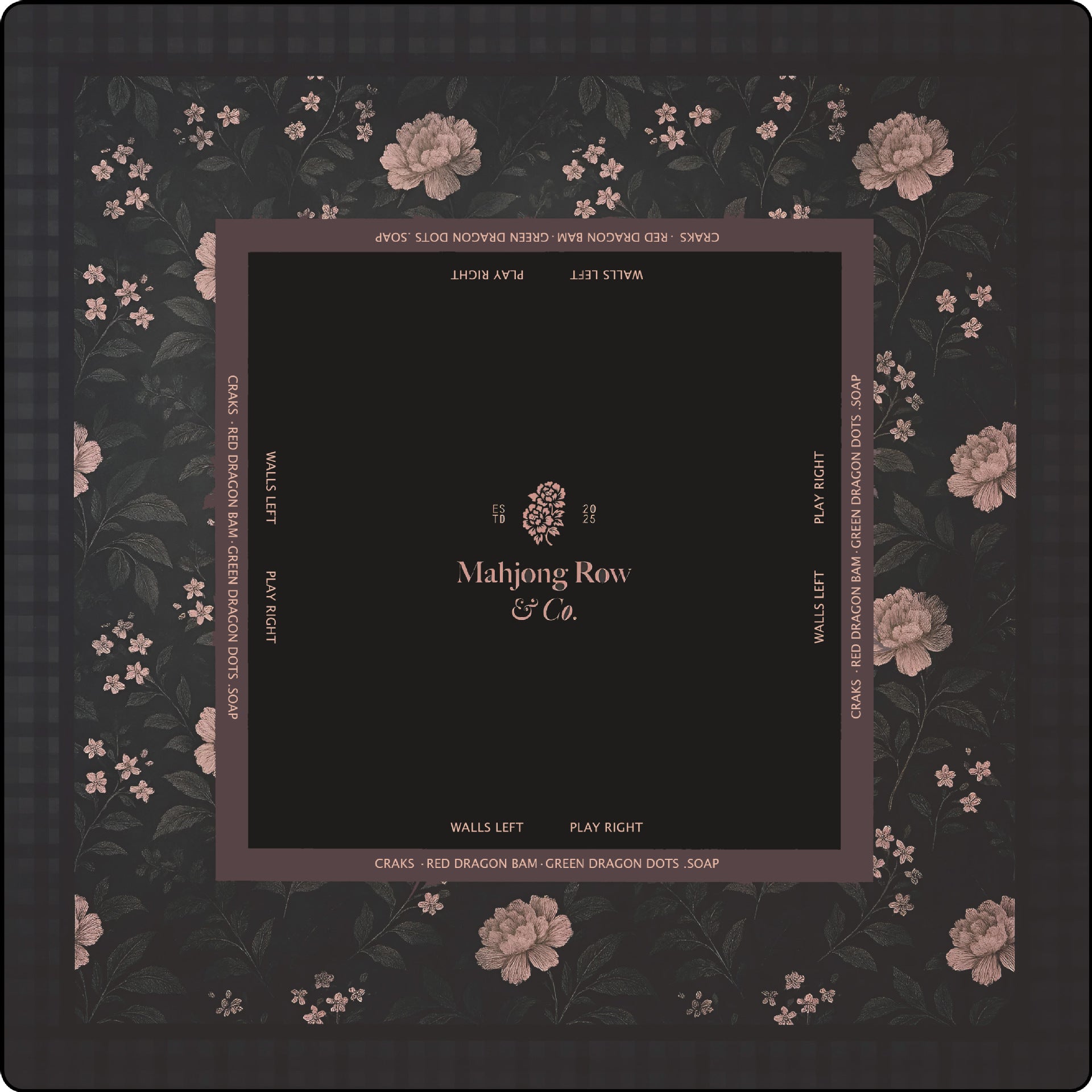 Die Noir Luxe Mahjong-Matte