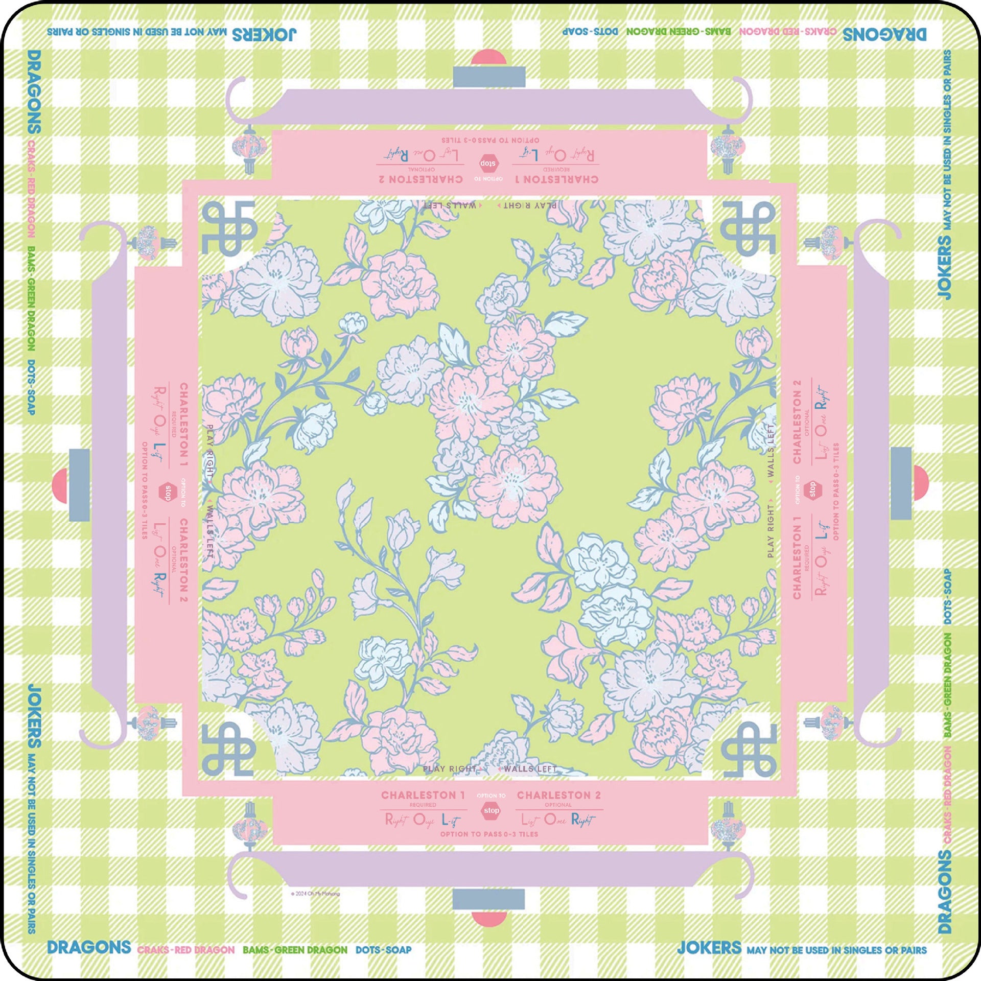 Die Garten-Picknick-Mahjong-Matte