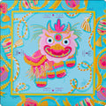 The Pink Lion Mahjong Mat