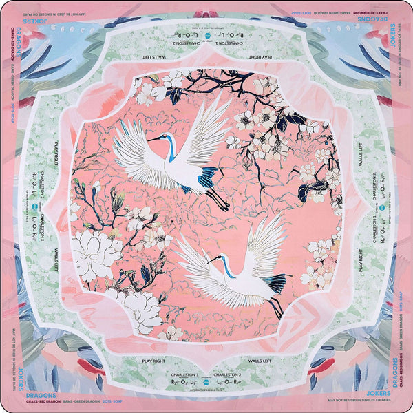 The Crimson Crane Mahjong Mat