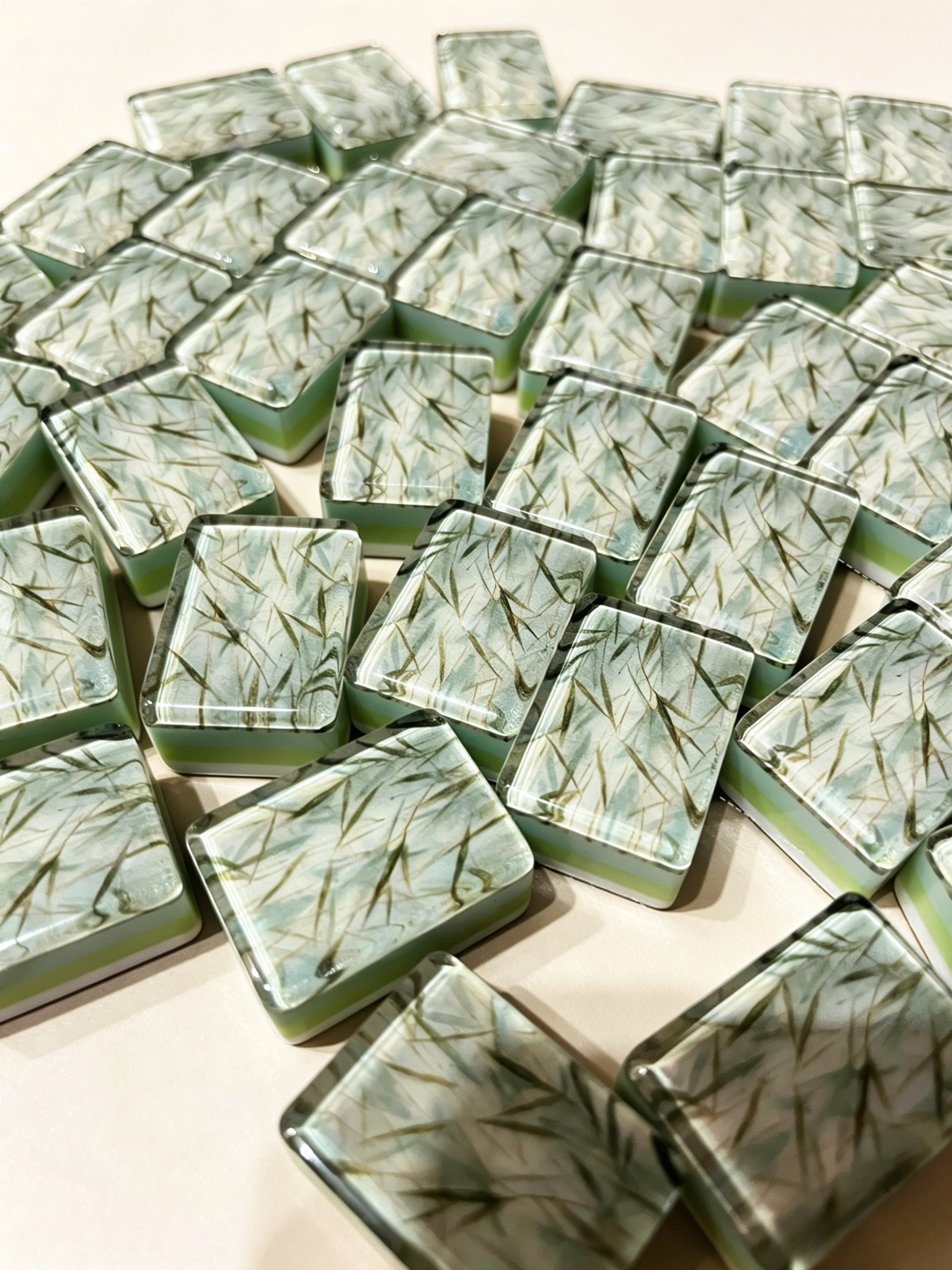 Bamboo Whisper Mahjong Tile Set