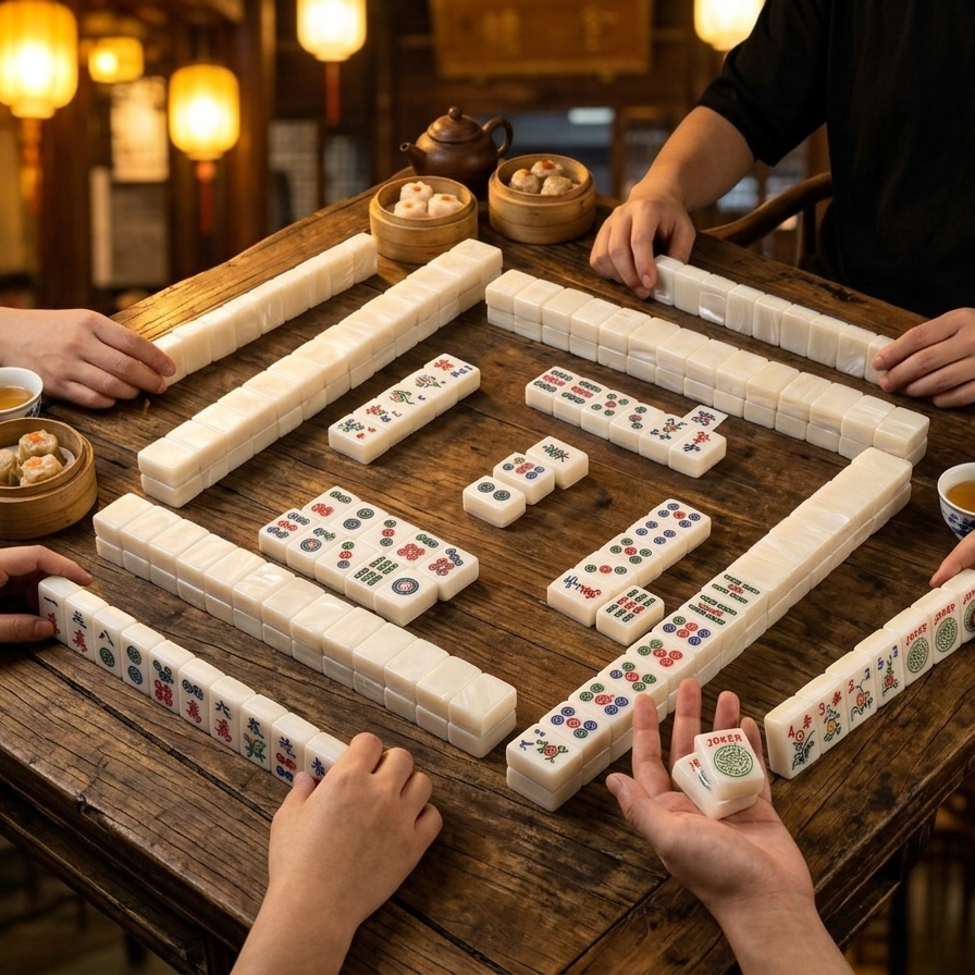 JadeVerse Mahjong Tiles - luxury American mahjong set, collector edition