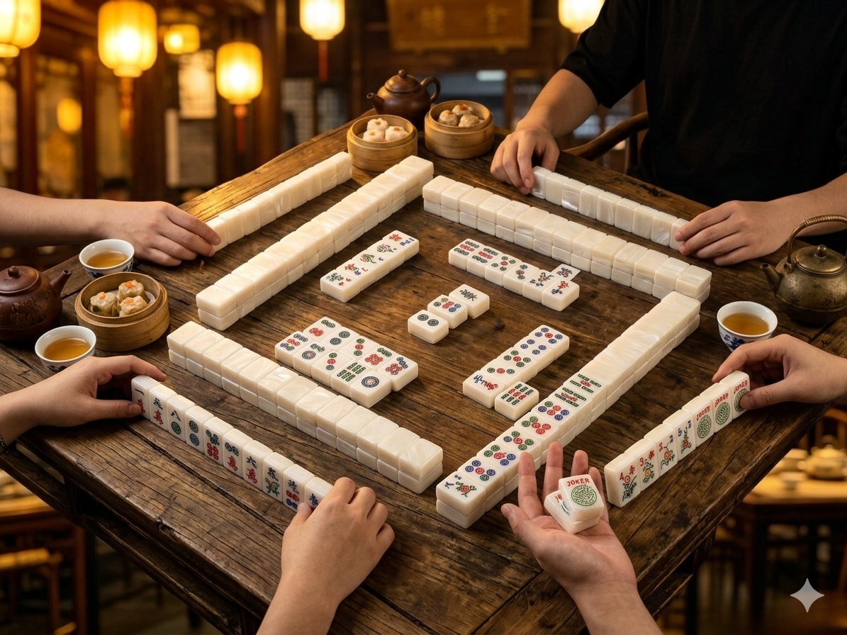 JadeVerse Mahjong Tiles - luxury American mahjong set, collector edition